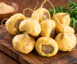 Rustic Pile of Golden Maca Roots